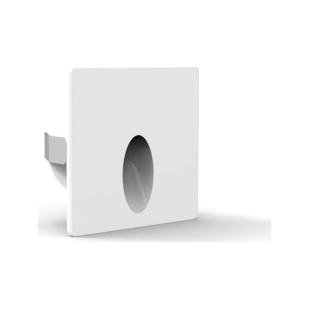 SQUARE STEP LIGHT 3W/24VDC DIA 50X50X27MM - SMD3535 - 80LM - DIMMABLE WET LOCATION 3000K WHITE
