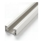 3 WIRES SURFACE MOUNTED RAIL WITH 2 ENDCAPS 4FT BLANC COLOR