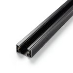 RAIL DE RAIL APPARENT 3 FILS AVEC 2 EMBOUTS 6 PIEDS COULEUR NOIRE