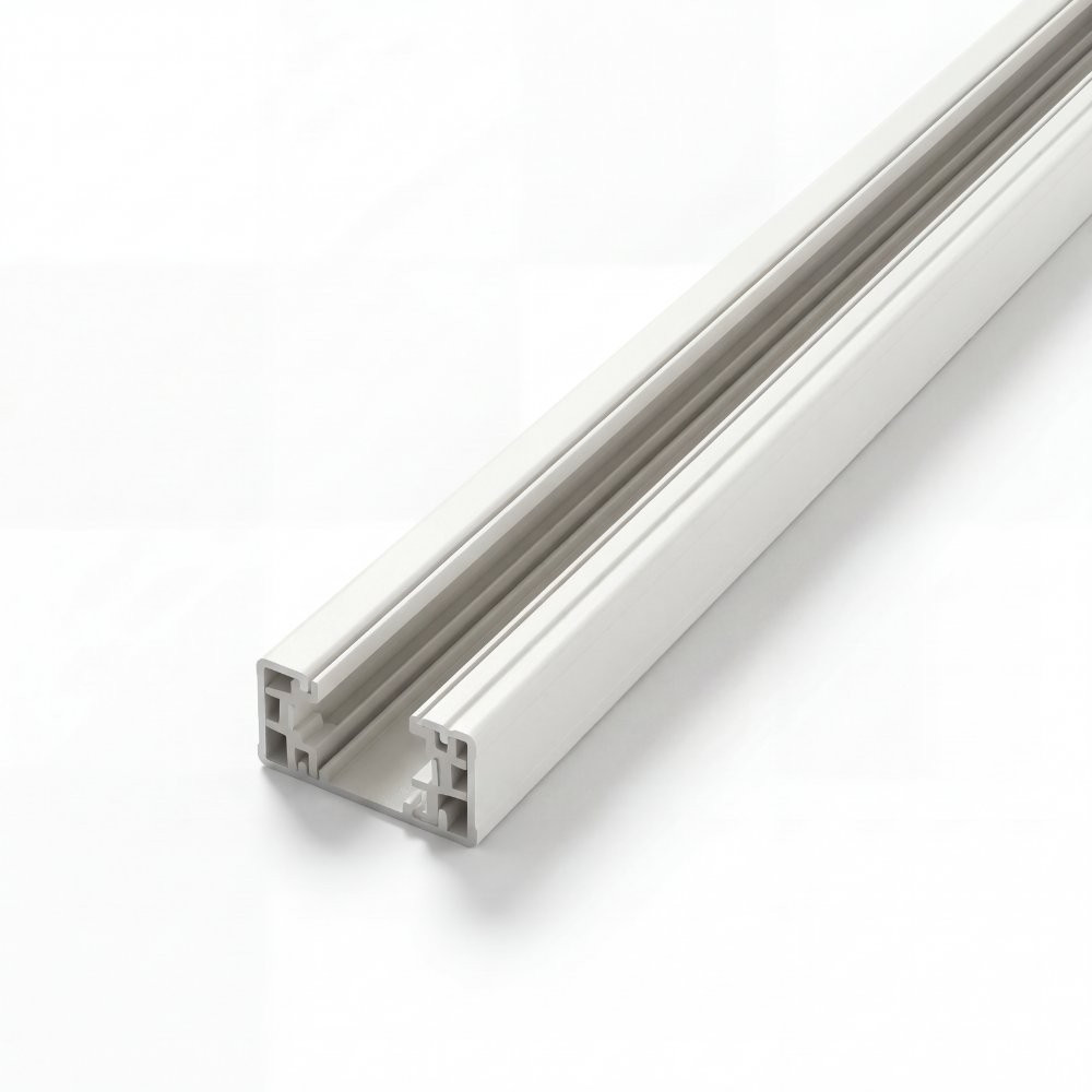 3 WIRES SURFACE MOUNTED TRACK WITH 2 ENDCAPS 8FT WHITE COLOR