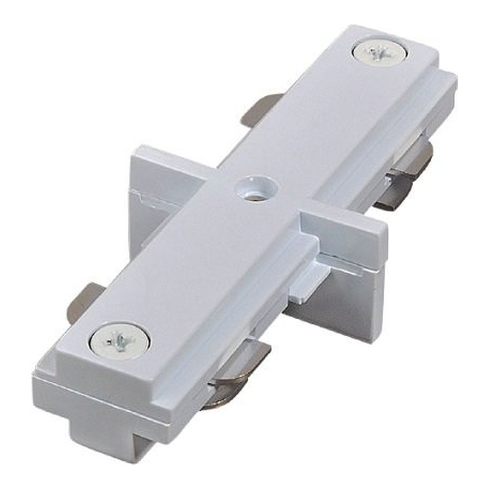 3 WIRES SURFACE MOUNTED TRACK ACCESSORIES STRAIGHT CONNECTOR A WHITE & BLACK