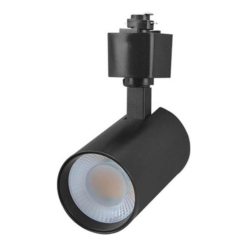 LUMINAIRE DE RAIL LED DOB 3 FILS 20W 5CCT RÉGLABLE 120VAC 1800LM CRI>90 FAISCEAU 45° TRIAC DIMMABLE CORPS BLANC