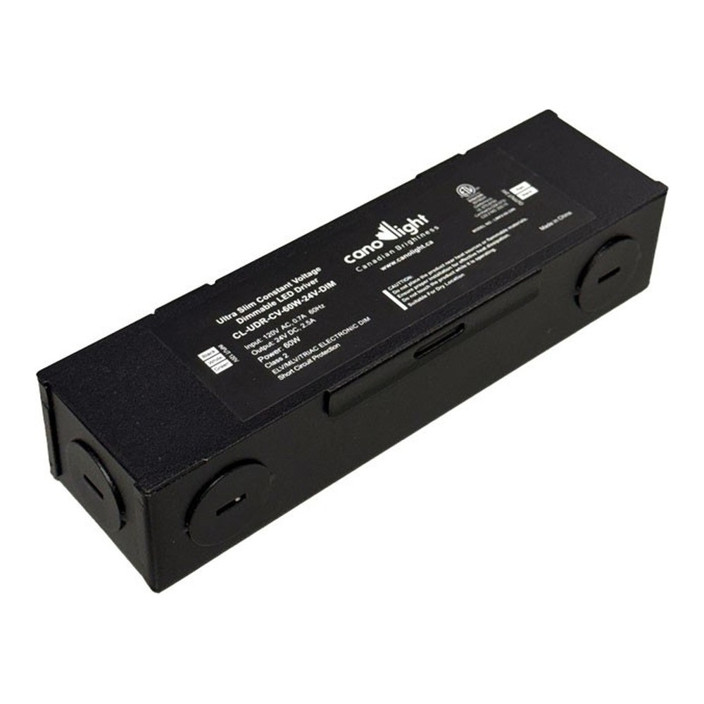 Pilote LED ultra mince - 60W - Sortie 24VDC - Gradable TRIAC - Tension constante - Classe 2 - FP>0.9 - Sans scintillement