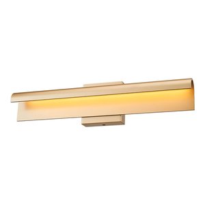 VANITY LIGHT 1327L, 20.86 INCHES LENGTH, 24WATT, 5CCT, OSRAM LED CHIP, DAMP LOCATION, GOLD