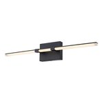 VANITY LIGHT 1334L, 26.77 INCHES LENGTH, 26WATT, 5CCT, OSRAM LED CHIP, DAMP LOCATION, BLACK