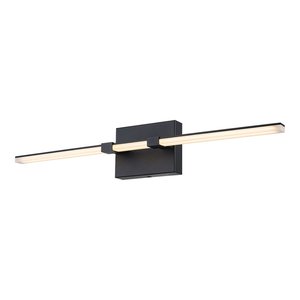 VANITY LIGHT 1334L, 26.77 INCHES LENGTH, 26WATT, 5CCT, OSRAM LED CHIP, DAMP LOCATION, BLACK
