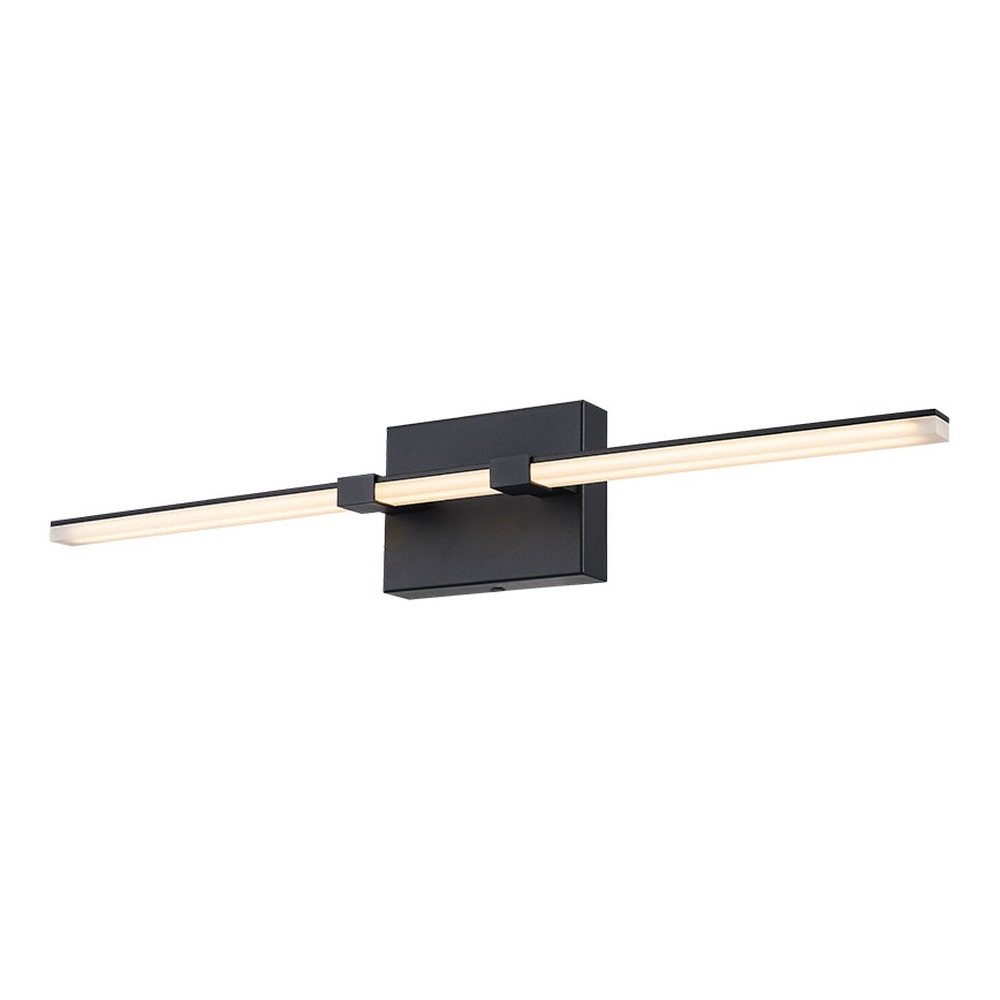VANITY LIGHT 1334L, 26.77 INCHES LENGTH, 26WATT, 5CCT, OSRAM LED CHIP, DAMP LOCATION, BLACK