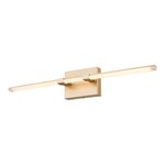VANITY LIGHT 1334L, 26.77 INCHES LENGTH, 26WATT, 5CCT, OSRAM LED CHIP, DAMP LOCATION, GOLD
