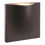 LUMINAIRE MURAL EN SAILLIE 1141 - 7W - 377LM CRI>80 - 98° - 110-220 VAC - 3000K - IP54 - NOIR