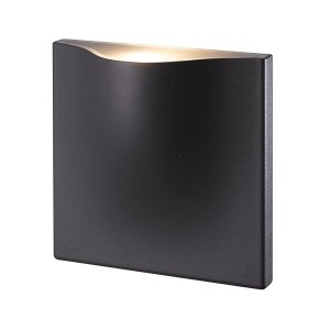 LUMINAIRE MURAL EN SAILLIE 1143 - 15W - 752LM - IRC>80 - 97° - 110-220V AC - 3000K - IP54 - NOIR