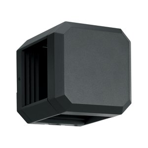 LED EXTERIOR LIGHT 110-240V - 13W - OSRAM LED CHIPS DIE-CAST ALUMINUM+PC BODY - 515 LM - 335° - 3000K - IP65 - BLACK