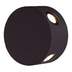 SURFACE MOUNTED WALL LIGHT 2442A - 4W -321LM -CRI 80+ -11DEG - 110-220 V AC - 3000K - IP54 - BLACK