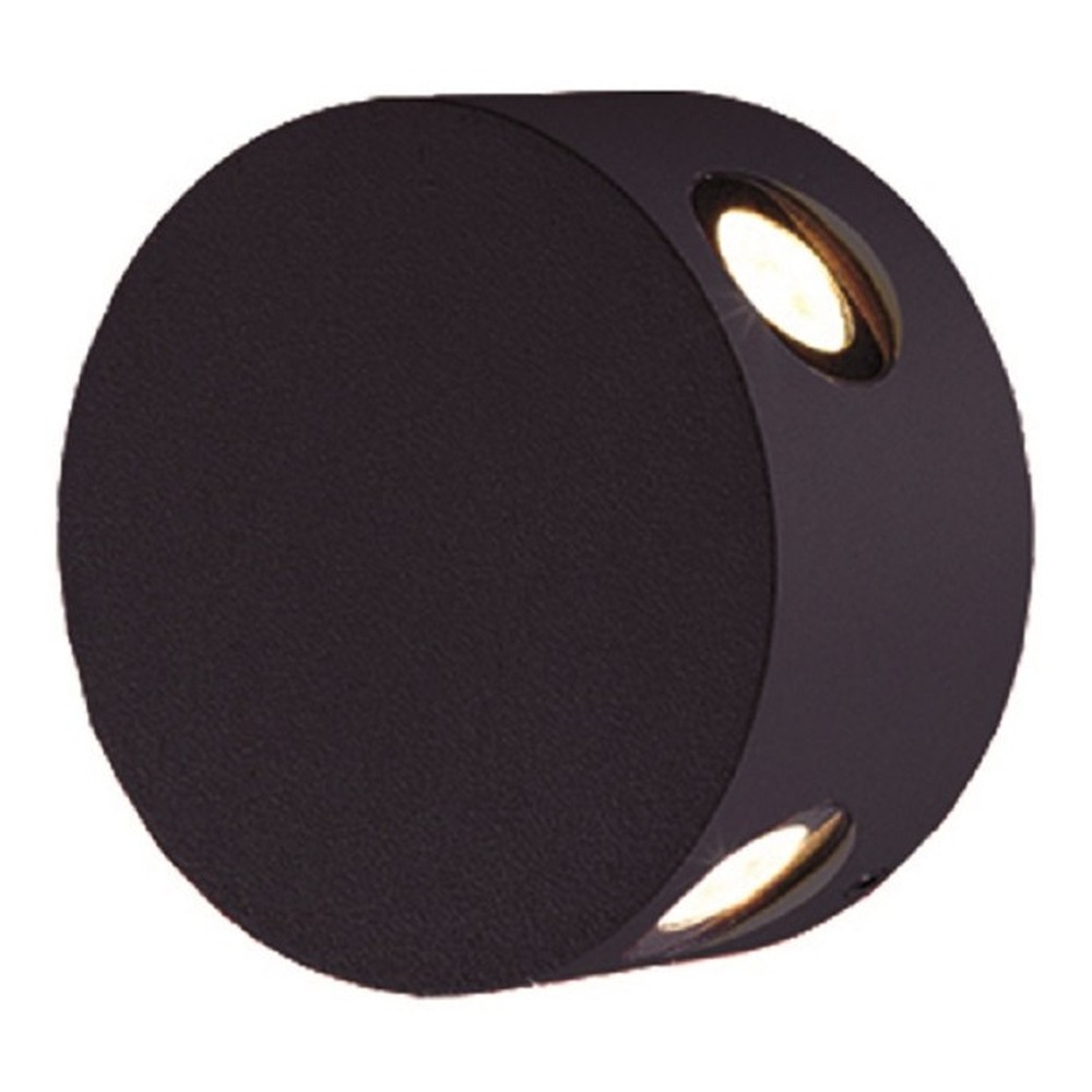 SURFACE MOUNTED WALL LIGHT 2442A - 4W -321LM -CRI 80+ -11DEG - 110-220 V AC - 3000K - IP54 - BLACK