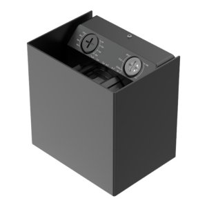 LED UP AND DOWN WALL LIGHT - BLACK COLOR - INPUT VOLTAGE120-347 VAC - LOWER ADJUSTABLE(8W/12W/16W/20W) -