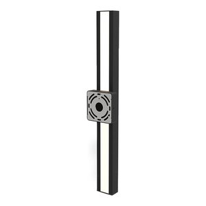 LED LINEAR WALL LIGHT, 120-277 VAC 50/60HZ, 18W, 3CCT(3000K-4000K-5000K), CRI80, 1200LM, WET LOCATION, IP54, LENGTH: 60CM, BLACK