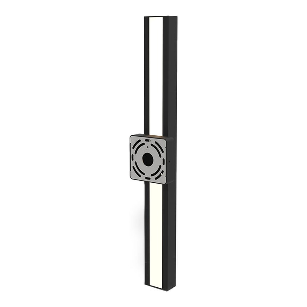 LED LINEAR WALL LIGHT, 120-277 VAC 50/60HZ, 18W, 3CCT(3000K-4000K-5000K), CRI80, 1200LM, WET LOCATION, IP54, LENGTH: 60CM, BLACK