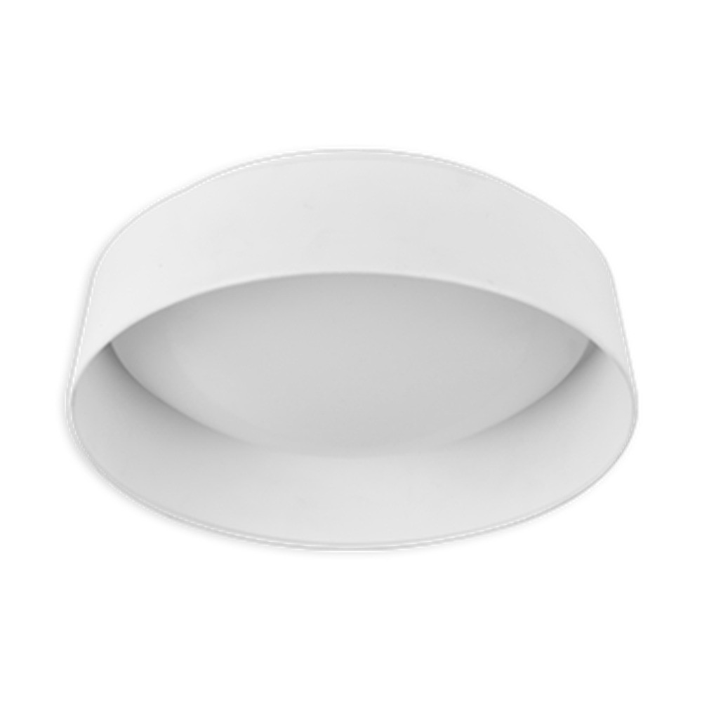 CL23P12 - Round - 15W - 900 Lumens - 120V - CCT (30K - 40K - 50K). Exterior Color WH - Interior WH. 12 Diam. X 3 1/2 H - White