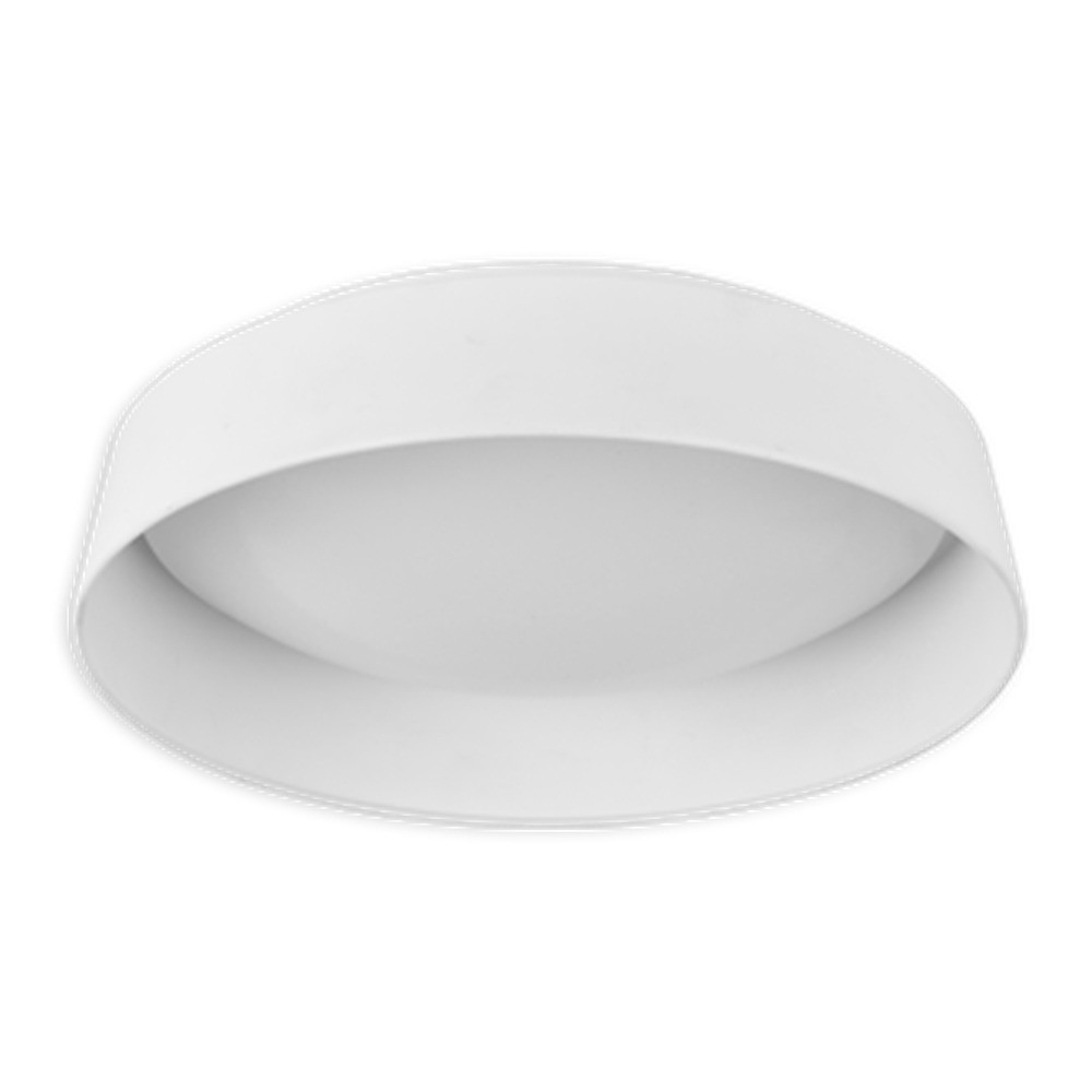 CL23P15 - Round - 26W - 1560 Lumens - 120V - CCT (30K - 40K - 50K). Exterior Color WH - Interior WH. 15 3/4 Diam. X 4 H - White