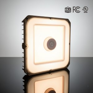 LUMINAIRE LED CANOPÉE 3CCT (3500K - 4000K ET 5000K) + 3 PUISSANCES SÉLECTIONNABLES (20W - 30W ET 40W) - 135 L/W OU