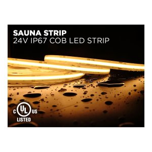 24V 5M IP67 10MM COB LED STRIP FOR SAUNA - WHITE