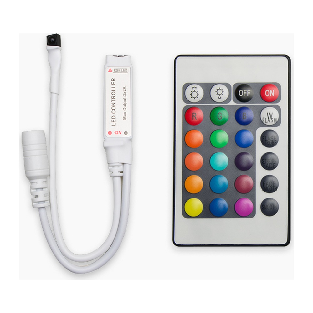 24 KEY REMOTE AND CONTROLLER FOR RGB LED STRIPS