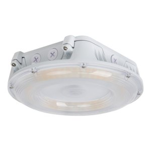 CPM, CANOPY LIGHT, ROUND, 20W/40W/55W/65W/75W, 3000K/4000K/5000K, 120-347V, WHITE, 5 YEAR WARRANTY