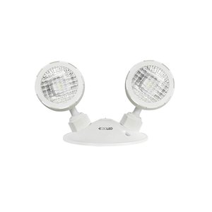 EML Emergency Lighting - Remote Head - 2x2W Heads - 6-24VDC - Thermoplastic - White - 5 Year Warranty