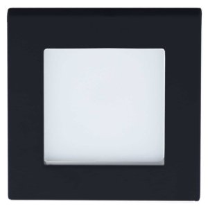 4" Round Hole Square LED Recessed Light 11W Matte Black