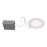 4-pack 4" LED Recessed Light 11W 4CCT Select 2700-3000-4000-5000K Auto Matte White