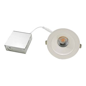 RECESSED LIGHT LED 4 IN ANTI-GLARE DAMP LOCATION 1000 LUMENS 3000K MATTE WHITE