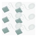6-PACK RECESSED LIGHT LED 4 IN 11W 5CCT SELECT 2700-3000-3500-4000-5000K MATTE WHITE
