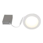 6" 13W 3000K LED Recessed Light Airtight Certified Wet Location Matte White