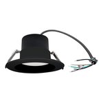 SPLIT DOWNLIGHT 6" 25-20-15W 120-347V 27-30-35-40-50K BLACK FROST DIMMABLE TRIAC & 0-10V
