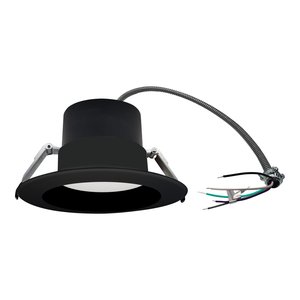 SPLIT DOWNLIGHT 6" 25-20-15W 120-347V 27-30-35-40-50K BLACK FROST DIMMABLE TRIAC & 0-10V