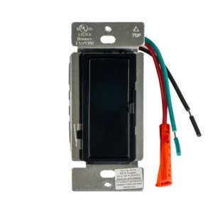 Sliding Dimmer (200W) - 3 Way - Black - V3