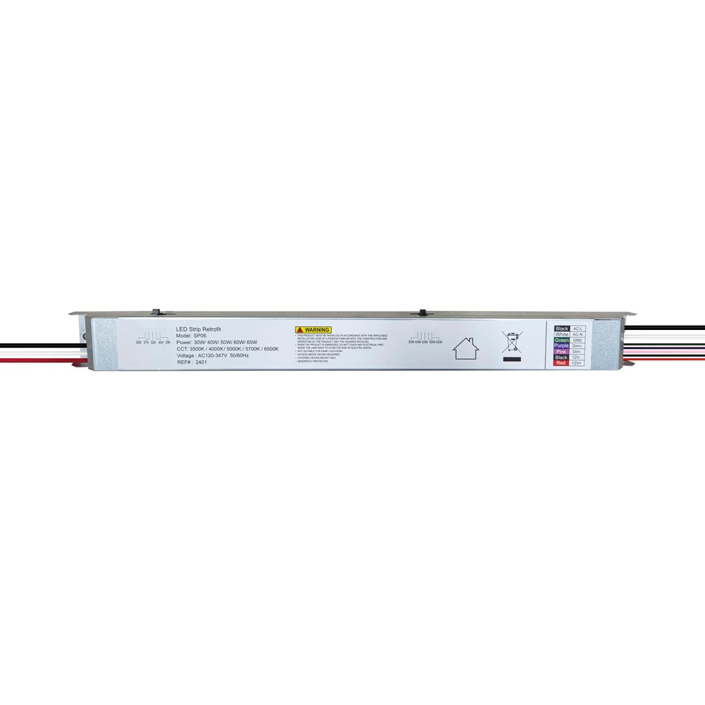 Pilote LED DSY 100-347VAC 125-145VDC 65W 470mA gradable 0-10VDC UL