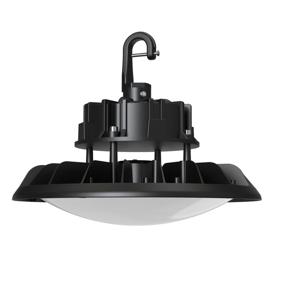 UFO HIGHBAY DOME V2 150-100-80W 120-347V 35-40-50K BLACK FROST 90 DEG. DIM 0-10V
