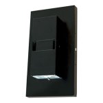 DWS Decorative Wall Sconce - Wall Packs - 15W - 4000K - 120-277V - Black - 5 Year Warranty
