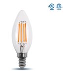 E12 LED FILAMENT 4W - 400LMN - 3000K - DIMMABLE