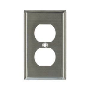 8421-SS - Duplex Cover Plate - Stainless Steel - 1 Gang