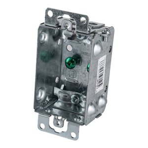 1100-L - GANGABLE BOX WITH EARS AND NMD CLAMP 8 CU.IN