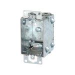 1102-L - Gangable Box with Ears and NMD Clamp 10 cu.in