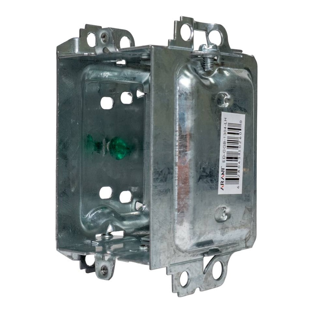 1304-LH - GANGABLE BUBBLE BOX WITH NMD CLAMPS 15 CU.IN