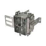 1204-LSSAXHV - High Voltage Steel Stud Mount Box with Armored Cable Clamp 16 cu.in