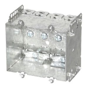 2104-LLE2 - 2 GANG DEVICE BOX WITH NMD CLAMPS 25 CU.IN