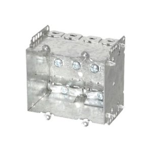 2104-LLE2 - 2 Gang Device Box with NMD Clamps 25 cu.in