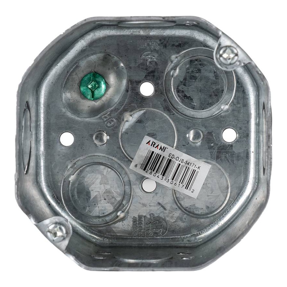 54171-K - OCTAGONAL BOX WITH KNOCKOUTS 21 CU.IN