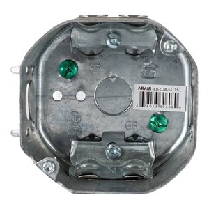 54171-L - OCTAGONAL BOX WITH NMD CLAMPS 21 CU.IN
