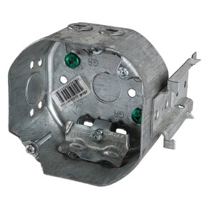 54171-LB - SIDE BRACKET MOUNT OCTAGONAL BOX WITH NMD CLAMP 21 CU.IN