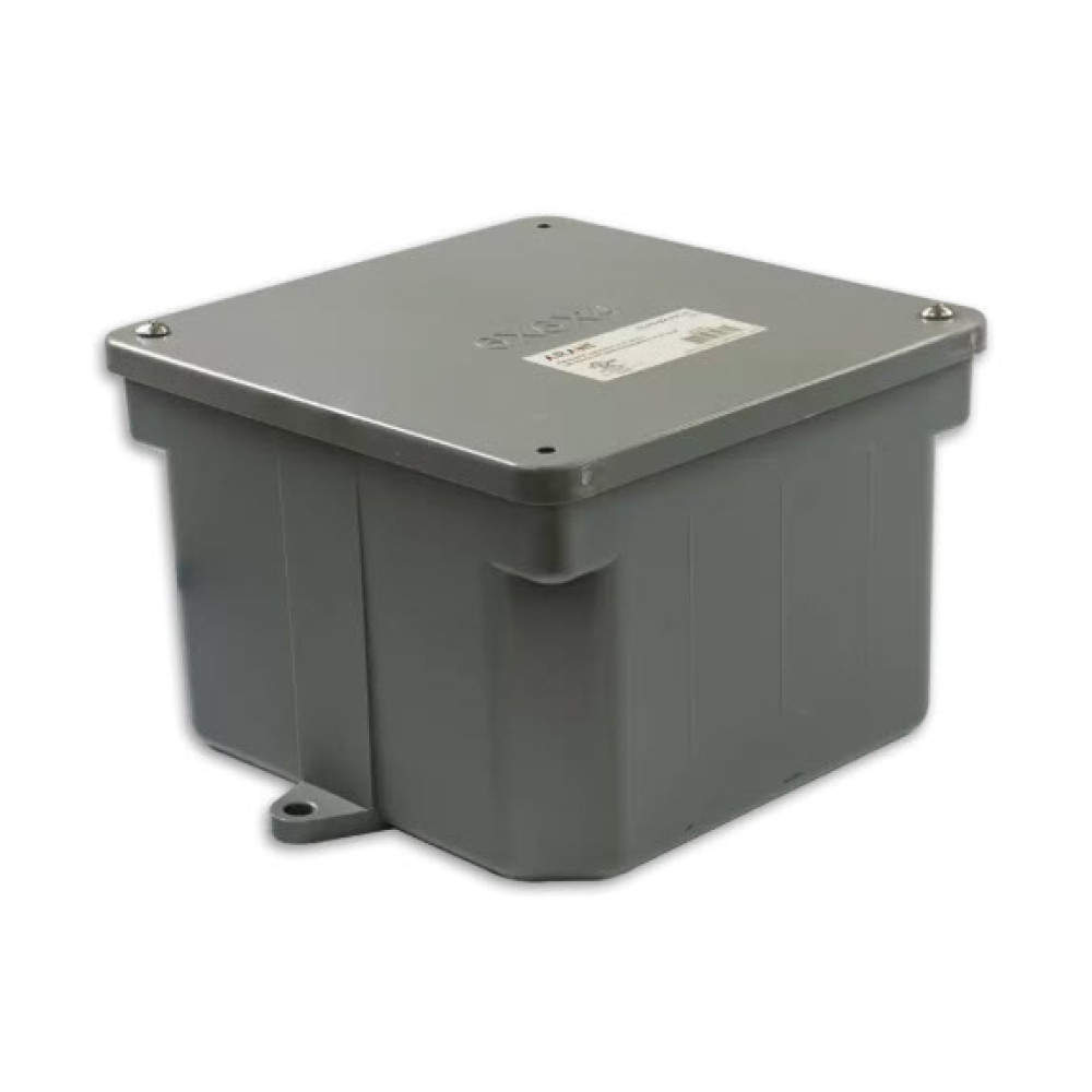 Boîte de jonction PVC résistante aux intempéries - 6" x 6" x 4" - 140 cu.in